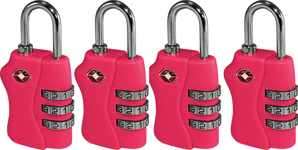 3 & 4 PACK BRAND NEW! TSA Approved Combination Luggage Locks 