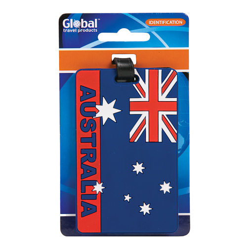 'Australian Flag' Gift TG023050 Pack of 10 Luggage Tags 