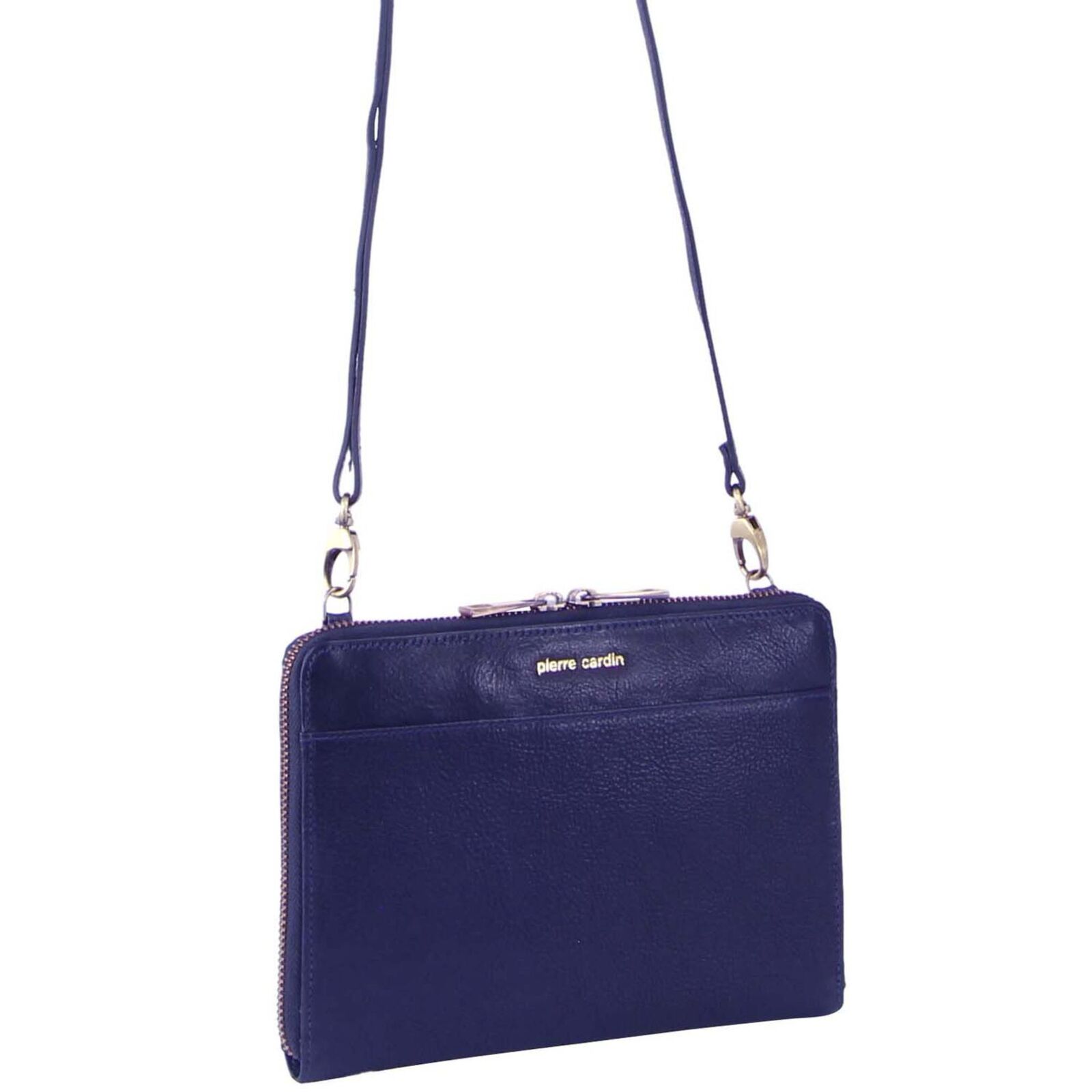 Leather bag Pierre Cardin Navy in Leather - 35952473