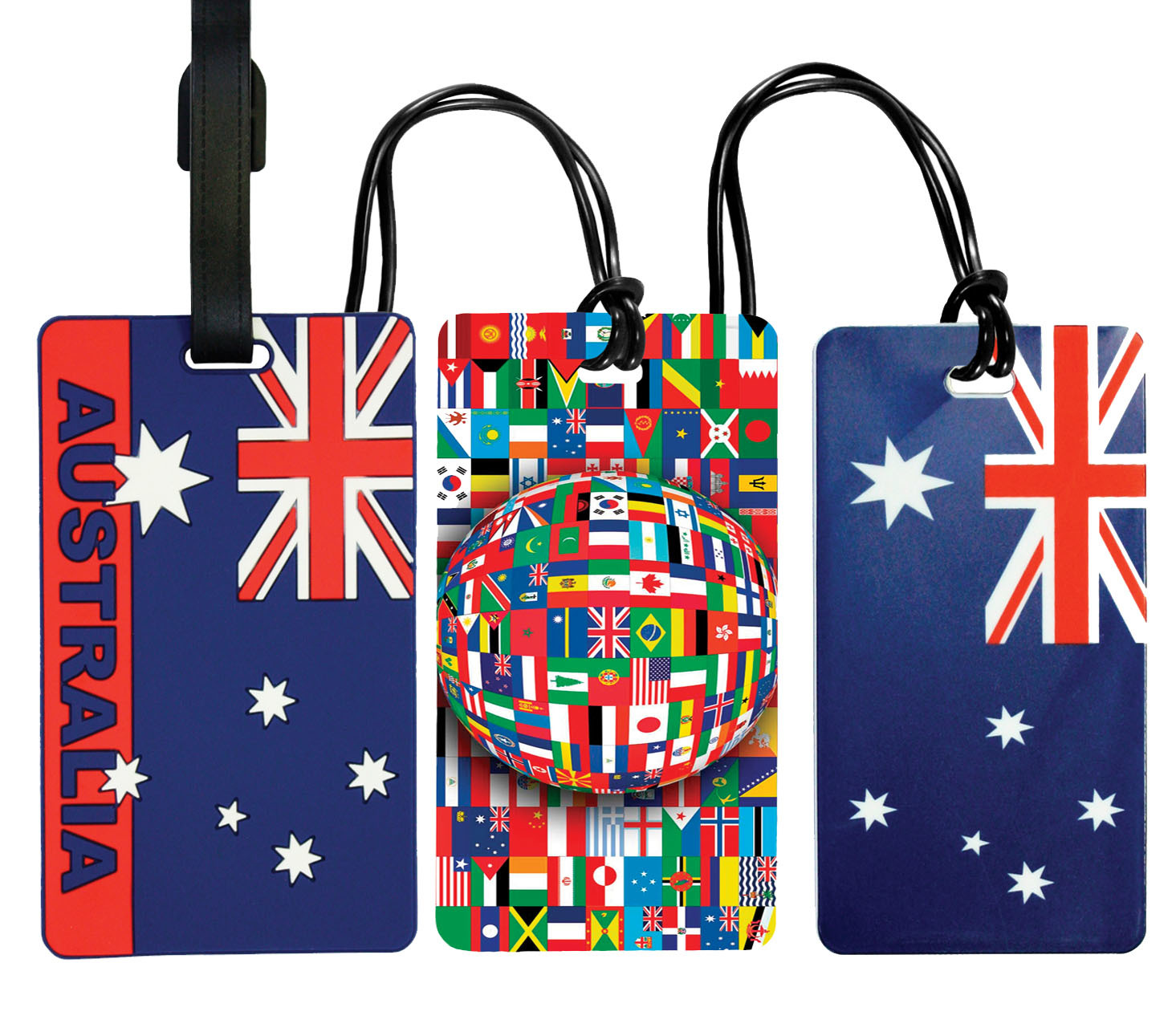 Luggage Tags Pack of 10 TG023050 'Australian Flag' Gift 