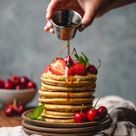 strawberry pancakes