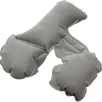 Edge Inflatable Travel Pillow - Neck & Head Rest - GREY