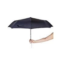 Korjo Compact Windproof Umbrella - BLACK