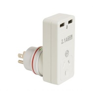 Korjo USA Travel Adaptor - 2 x USB - 2.4 Amp Total