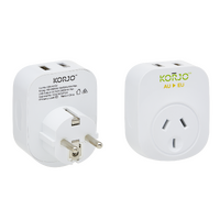 Korjo USB A+C & Power Adaptor for use in Europe (USB ACEU)