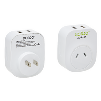 Korjo USB A+C & Power Adaptor for use in Japan (USB ACJA)