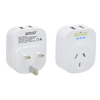 Korjo USB A+C & Power Adaptor for use in UK (USB ACUK)