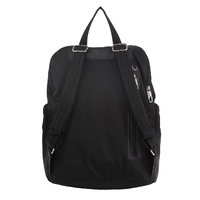 Pierre Cardin Nylon Anti-Theft Backpack - BLACK