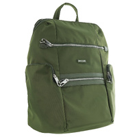 Pierre Cardin Nylon Anti-Theft Backpack - OLIVE
