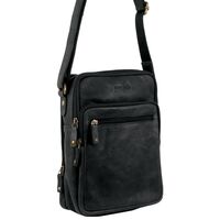 Pierre Cardin Rustic Italian Leather Cross Body Ipad Bag PC3130