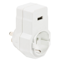 Jackson EURO/USA VISITOR Reverse Adaptor USB - 1 Amp Total