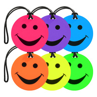 Edge Smiley Face Luggage Tags -  2 & 4 PACKs
