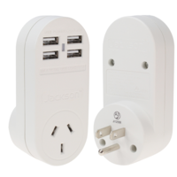 Jackson AUST. to USA Travel Adapter 4 x USB - 3.1 Amp Total