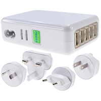 Jackson Worldwide UK, USA, EU & Aust - 5 x USB - 7 Amp Total