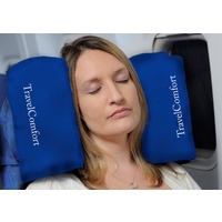 Travel Comfort - Inflatable Travel Pillow - Navy Blue