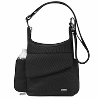 Travelon Classic Anti-Theft Carry Safe Messenger Bag - BLACK