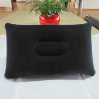 Edge Inflatable Back Pillow/Cushion 42 x 27 - BLACK