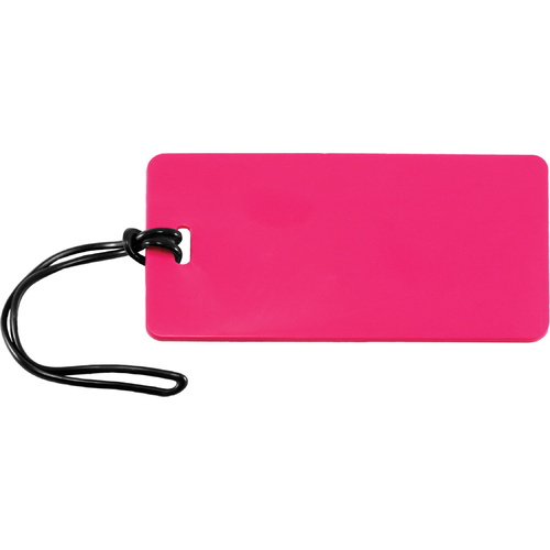 Luggage Tag Coloured I.D. NEON PINK