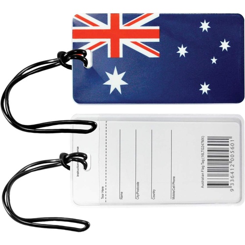 Edge Luggage Tag Australia Flag I.D.