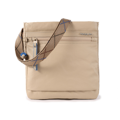 Hedgren Inner City LEONCE RFID Small Vertical Crossover - CREASED SAFARI BEIGE