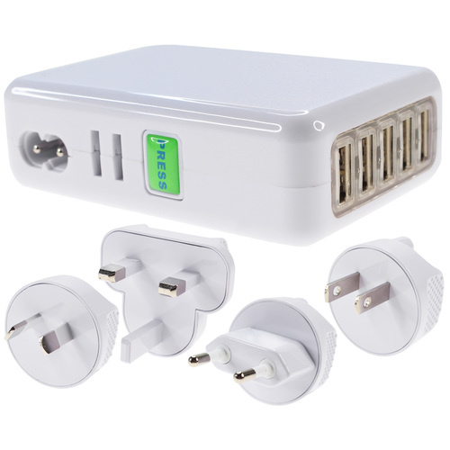 Jackson Worldwide UK, USA, EU & Aust - 5 x USB - 7 Amp Total