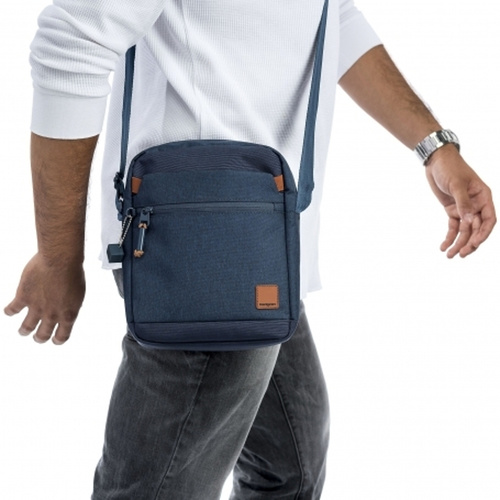 men's the blend monogram canvas vertical crossover bag