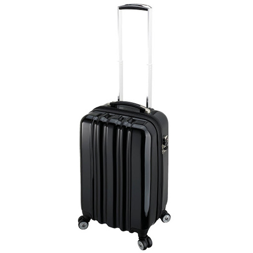 HEYS Zcase Hard sided 4 wheel Suitcase - BLACK, SMALL  (Floor Stock)