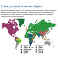 Travel Adaptor Guide - by Country